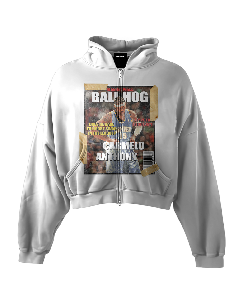 'BALLHOG' HEAVYWEIGHT BOXY ZIPUP HOODIE