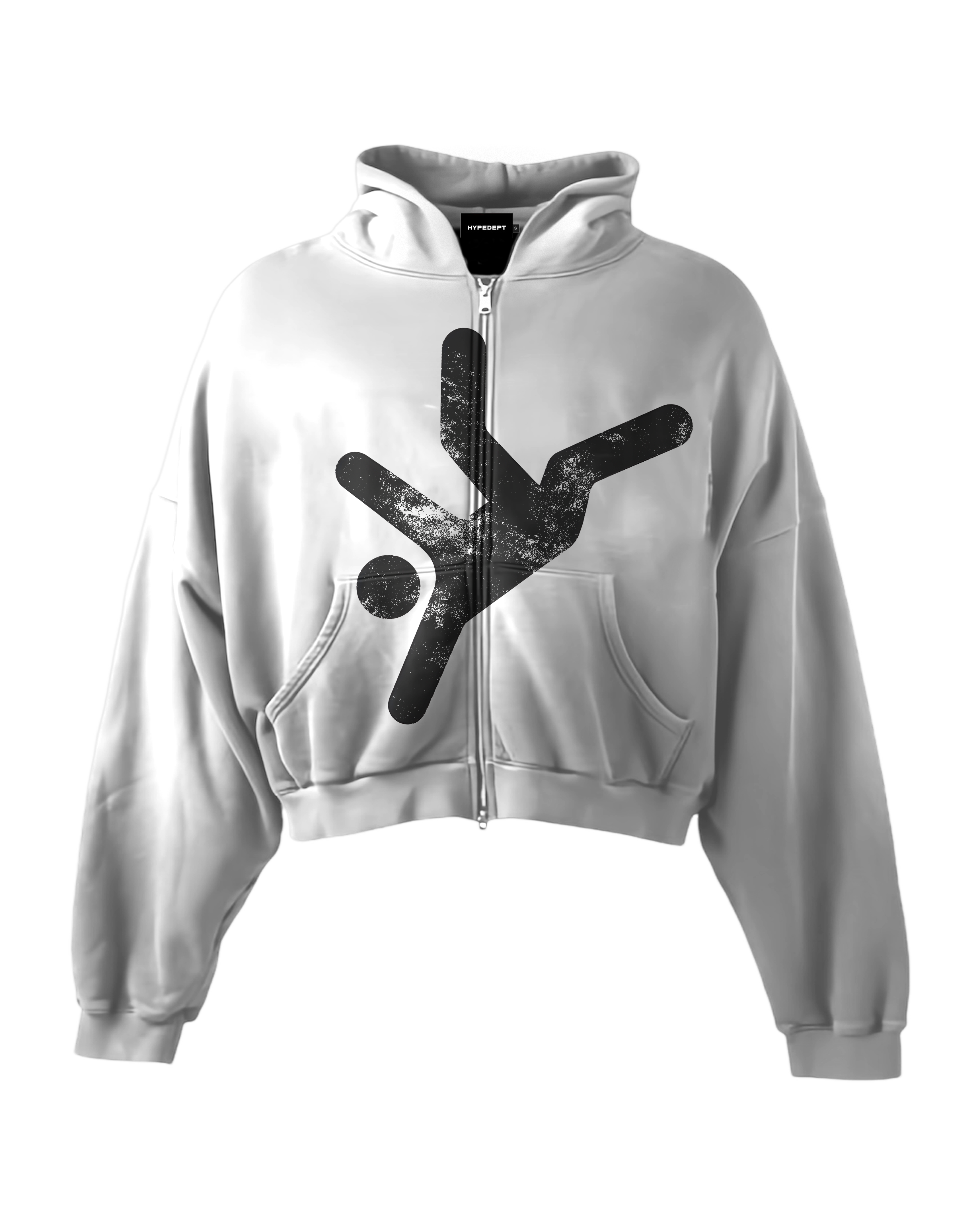 'FALLING' HEAVYWEIGHT BOXY ZIPUP HOODIE