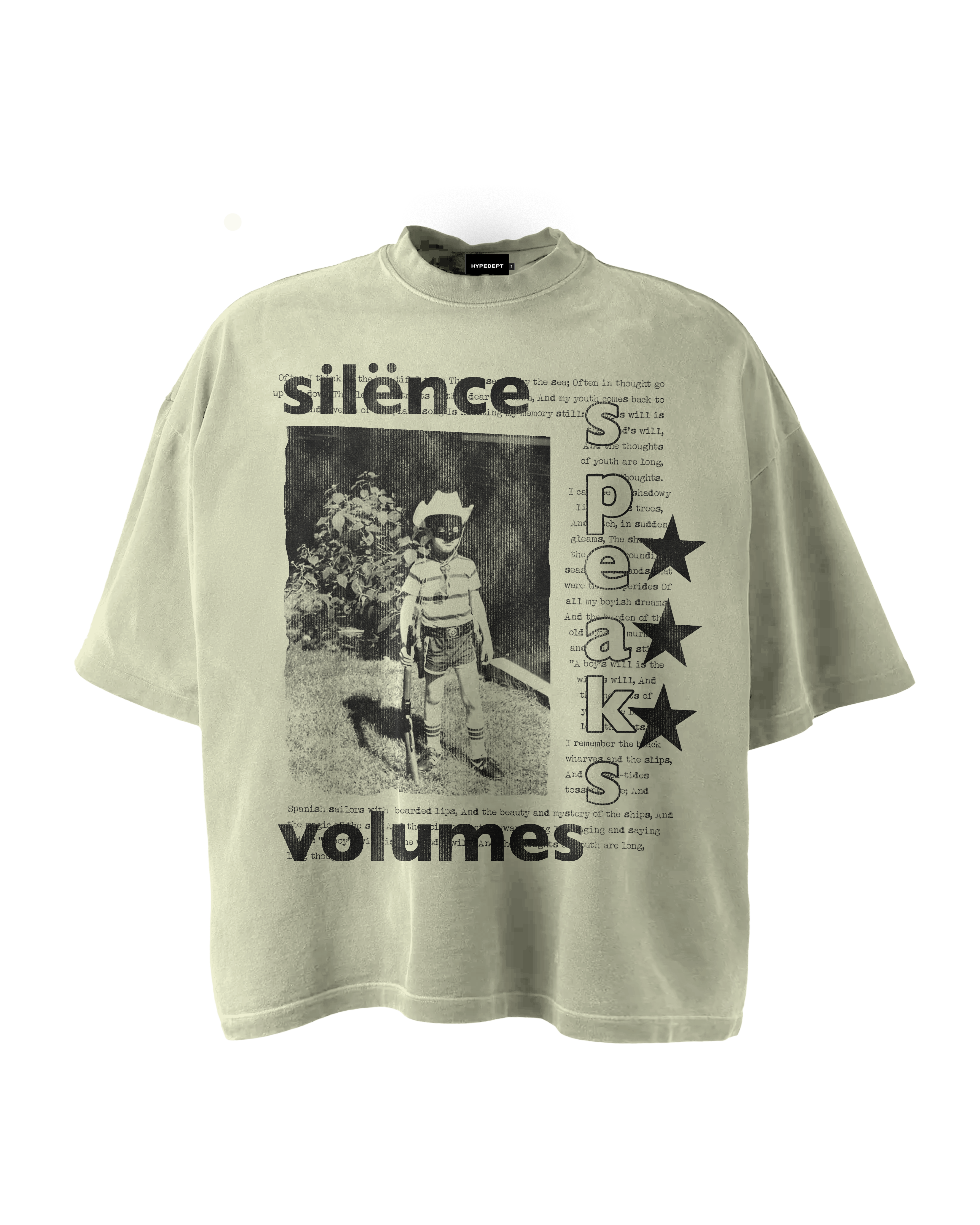 'SILENCE SPEAKS VOLUMES' GRAPHIC TEE